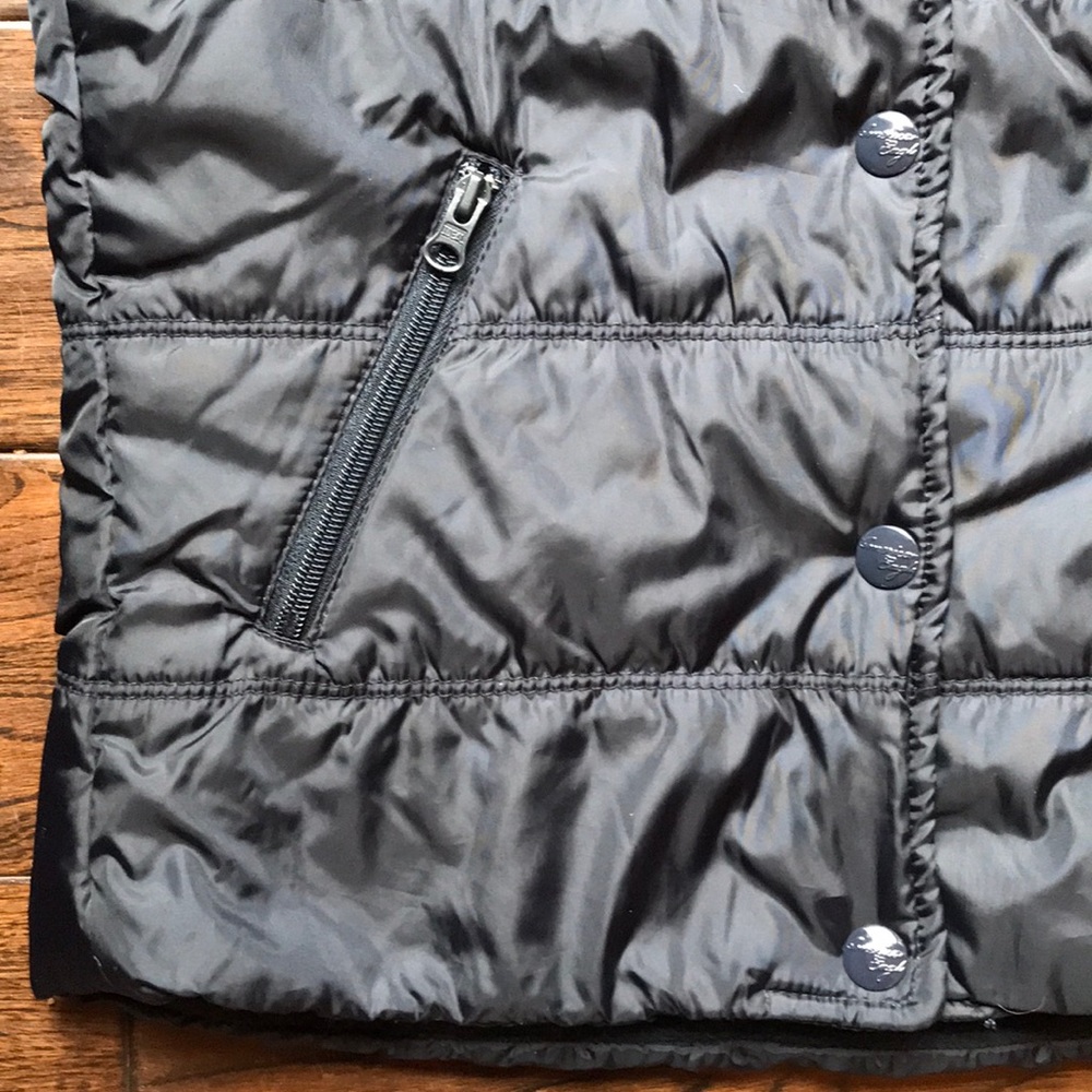 American Eagle navy blue puffer vest button up - Picture 3 of 7